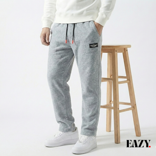 Cotton Fleece Trouser - Haider Grey with bottom stoper