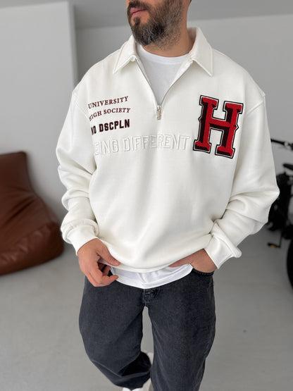 OFF WHITE Vintage Washed Oversized Sweatshirt