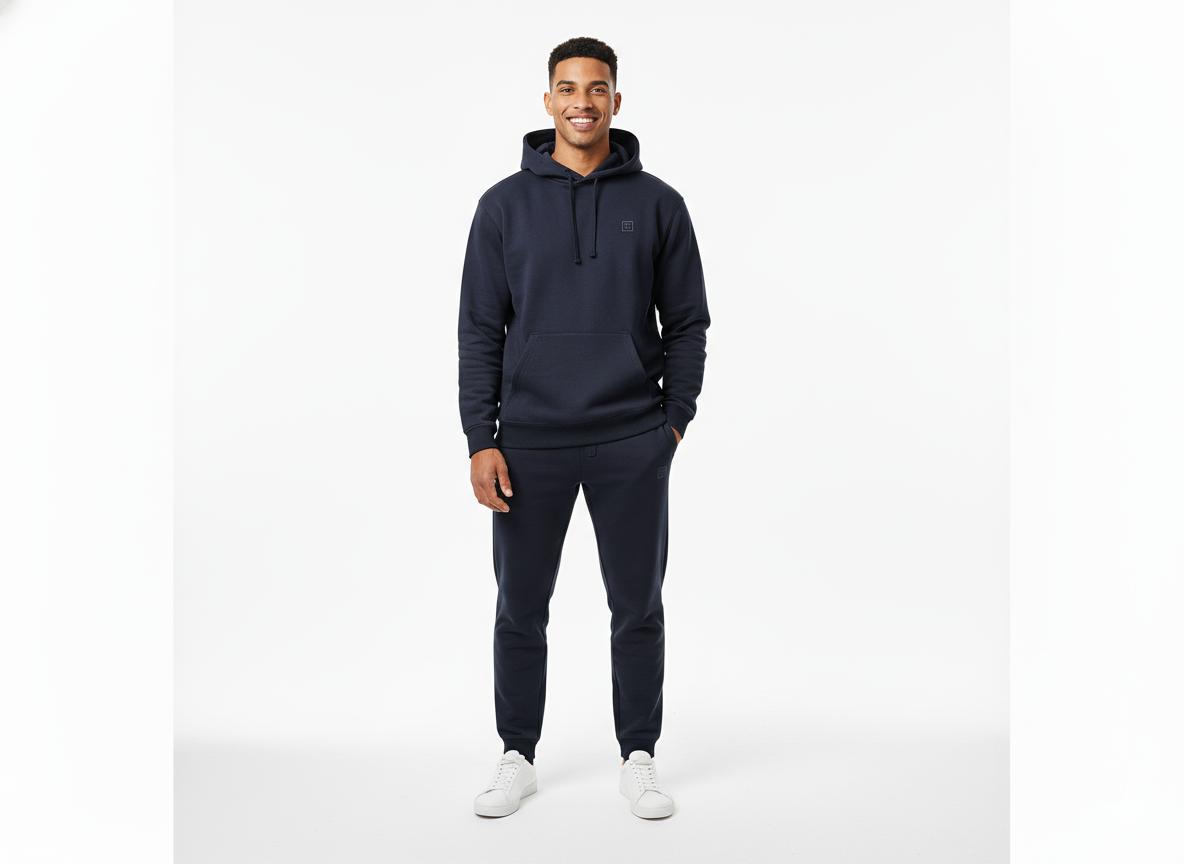 Premium Dark Grey Cotton Fleece Hoodie - Export Quality